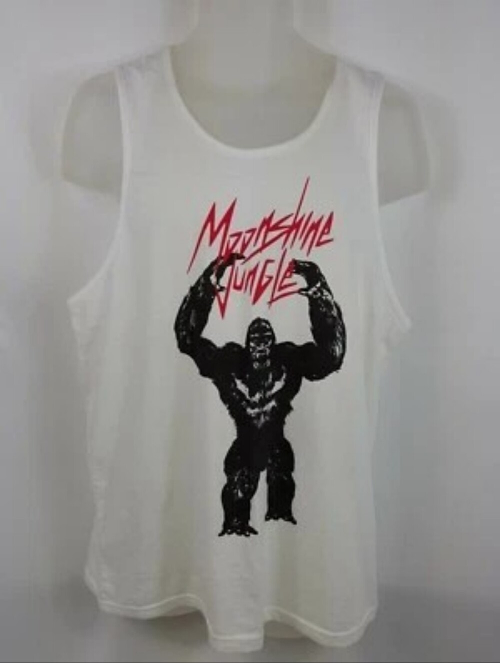 Bruno Mars Moonshine Jungle Tank Top Muscle White Shirt Sleeveless Mens Large